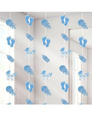 Baby Boy String Decoration (6pk)