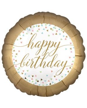 Confetti Fun &#039;Happy Birthday&#039; Balloon - 18&quot; Foil