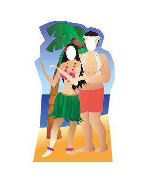Hawaii Couple Stand In Photo Prop - 183cm x 95cm