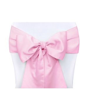Light Pink Chair Sashes - 2.7m (10pk)