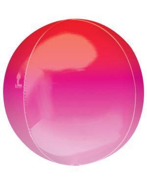 Red &amp; Pink Orbz Balloon - 16&quot; Foil
