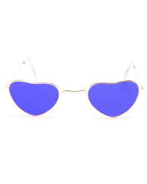 Blue Heart Glasses