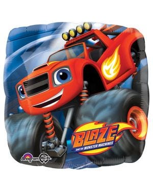 Blaze Square Balloon - 18&quot; Foil