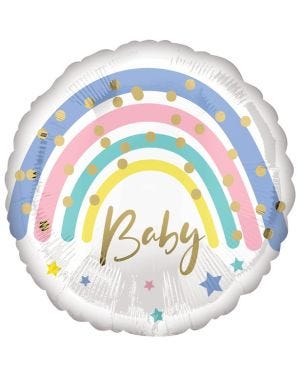 Pastel Rainbow Baby Balloon - 18&quot; Foil