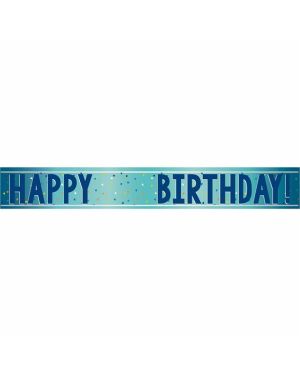 Happy Birthday Blue Age an Age Foil Banner - 1.74m