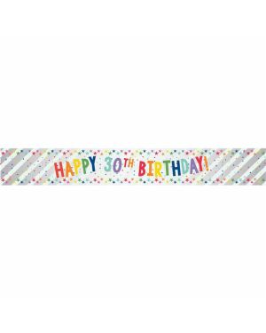 Happy 30th Birthday Foil Banner - 1.74m