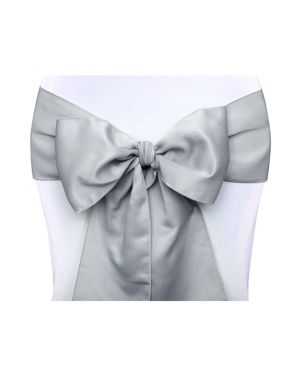 Silver Chair Sashes - 2.7m (10pk)