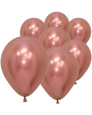 Rose Gold Reflex Balloons - 5&quot; Latex (50pk)