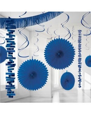 Royal Blue Paper &amp; Foil Room Decorating Kit