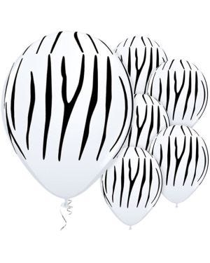 Zebra Stripes Balloons - 11&quot; Latex (25pk)
