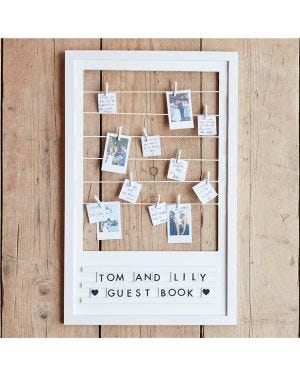 Customisable Frame Wedding Guest Book