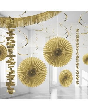 Gold Paper &amp; Foil Room Decorating Kit