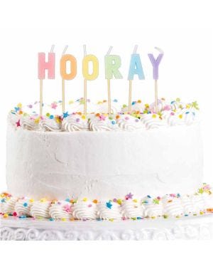 Hooray Pastel Pick Candles