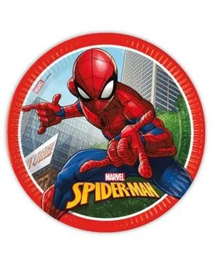 Spiderman Crime Fighter Paper Plates - 23cm (8pk)